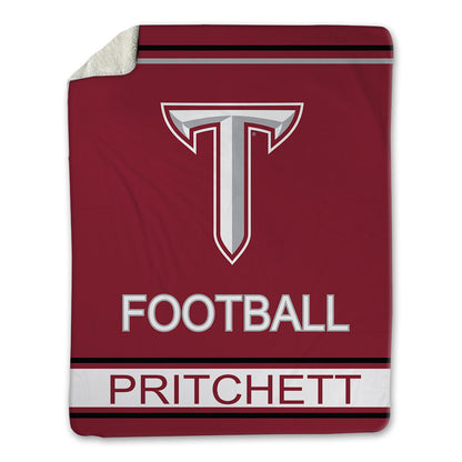 Troy - NCAA Football : Trinton Pritchett - Blanket-0