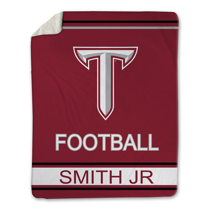 Troy - NCAA Football : Lonnie Smith Jr - Blanket-0