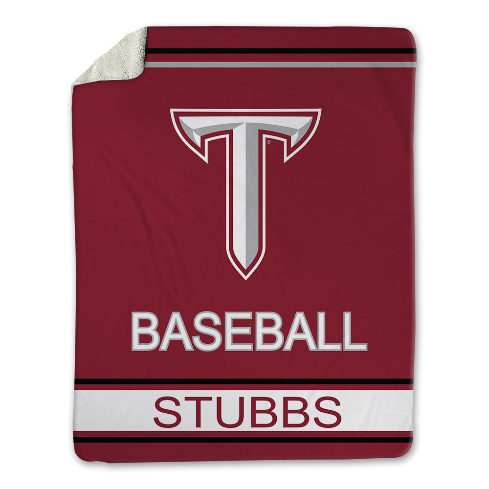 Troy - NCAA Baseball : Benjamin Stubbs - Blanket-0