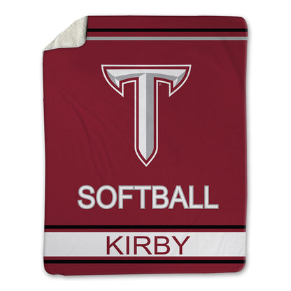 Troy - NCAA Softball : Lydia Kirby - Blanket-1