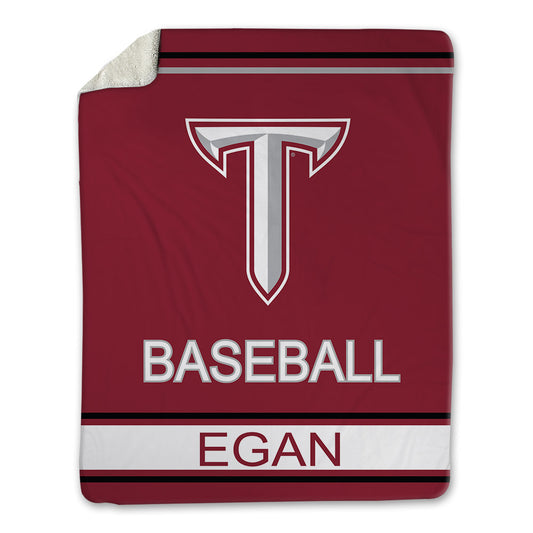 Troy - NCAA Baseball : Tommy Egan - Blanket-0