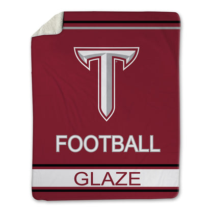 Troy - NCAA Football : Parks Glaze - Blanket-1