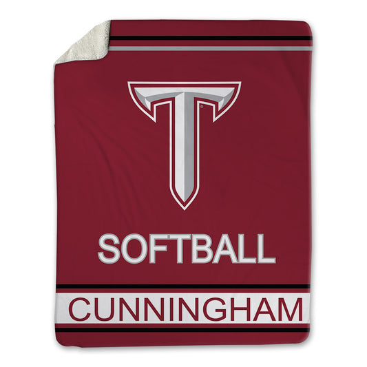 Troy - NCAA Softball : Ella Cunningham - Blanket-0