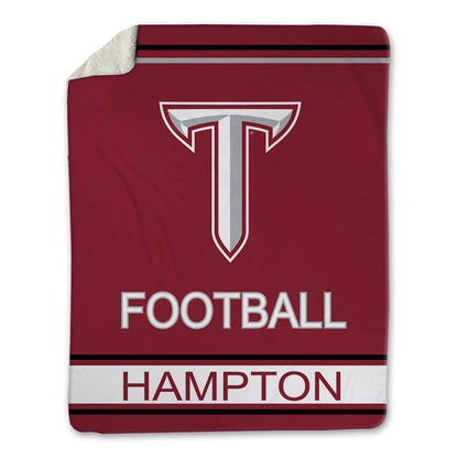 Troy - NCAA Football : Nick Hampton - Blanket-0