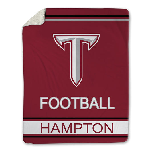 Troy - NCAA Football : Nick Hampton - Blanket-0