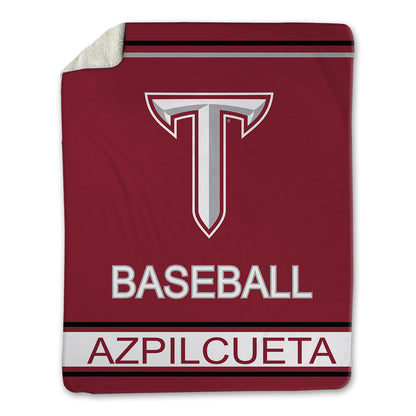 Troy - NCAA Baseball : Nico Azpilcueta - Blanket-1