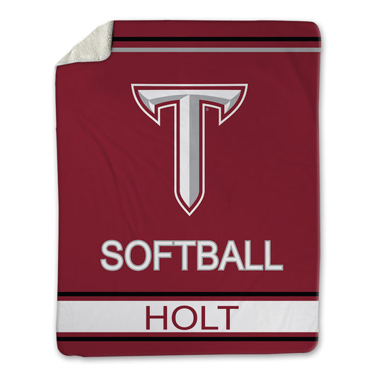 Troy - NCAA Softball : Mya Holt - Blanket-0