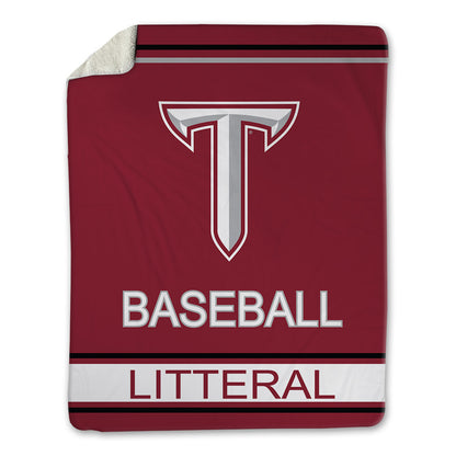 Troy - NCAA Baseball : Lucas Litteral - Blanket-0