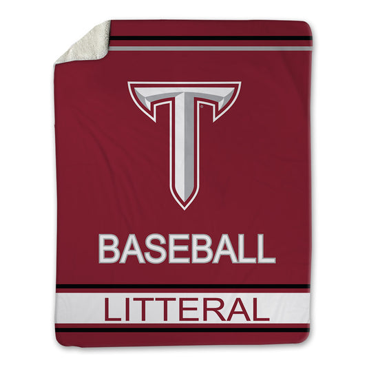 Troy - NCAA Baseball : Lucas Litteral - Blanket-0