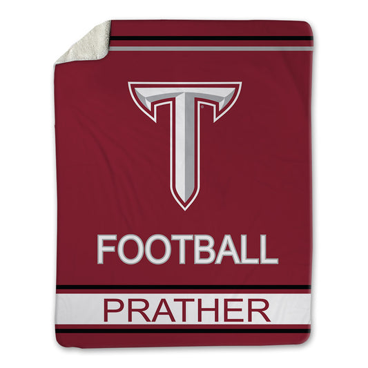 Troy - NCAA Football : Elijah Prather - Blanket-0