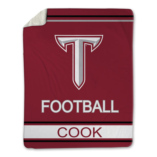 Troy - NCAA Football : Knai Cook - Blanket-0