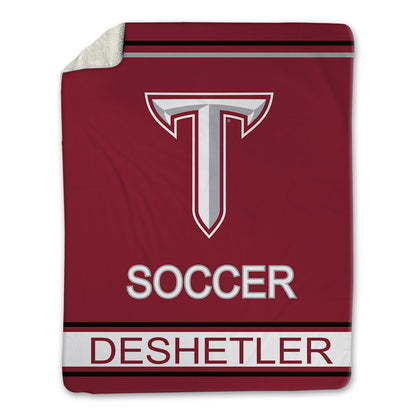 Troy - NCAA Women's Soccer : Grace DeShetler - Blanket-1