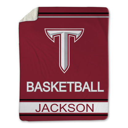 Troy - NCAA Women's Basketball : Saniya Jackson - Blanket-0