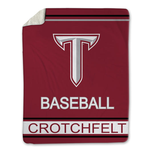 Troy - NCAA Baseball : Zach Crotchfelt - Blanket-0