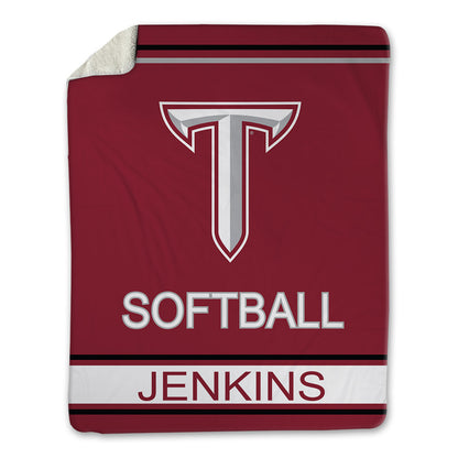 Troy - NCAA Softball : Sophia Jenkins - Blanket-1