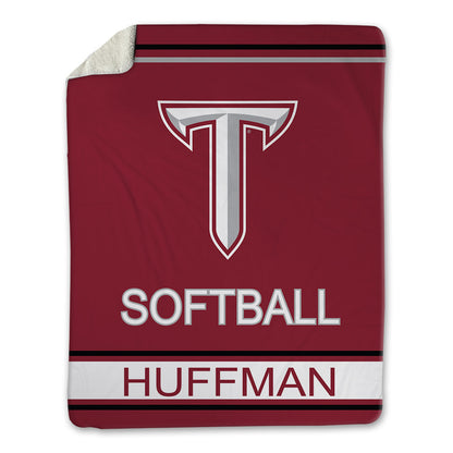 Troy - NCAA Softball : Kiley Huffman - Blanket-1