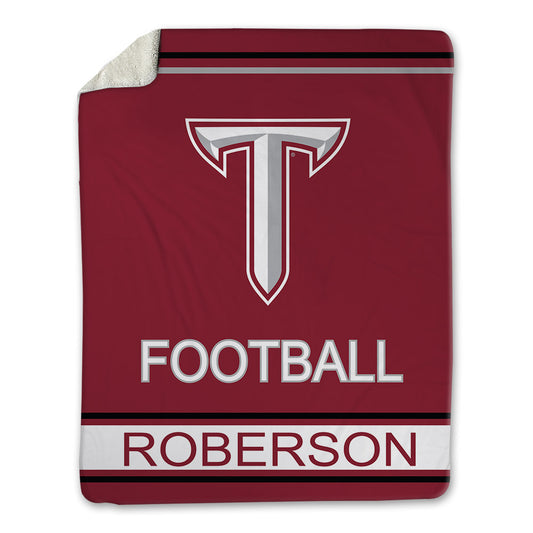 Troy - NCAA Football : Timothy Roberson - Blanket-0
