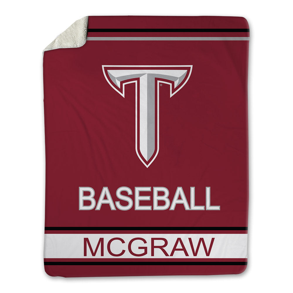 Troy - NCAA Baseball : Ty McGraw - Blanket-0
