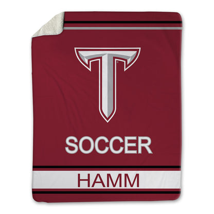 Troy - NCAA Women's Soccer : Megan Hamm - Blanket-0