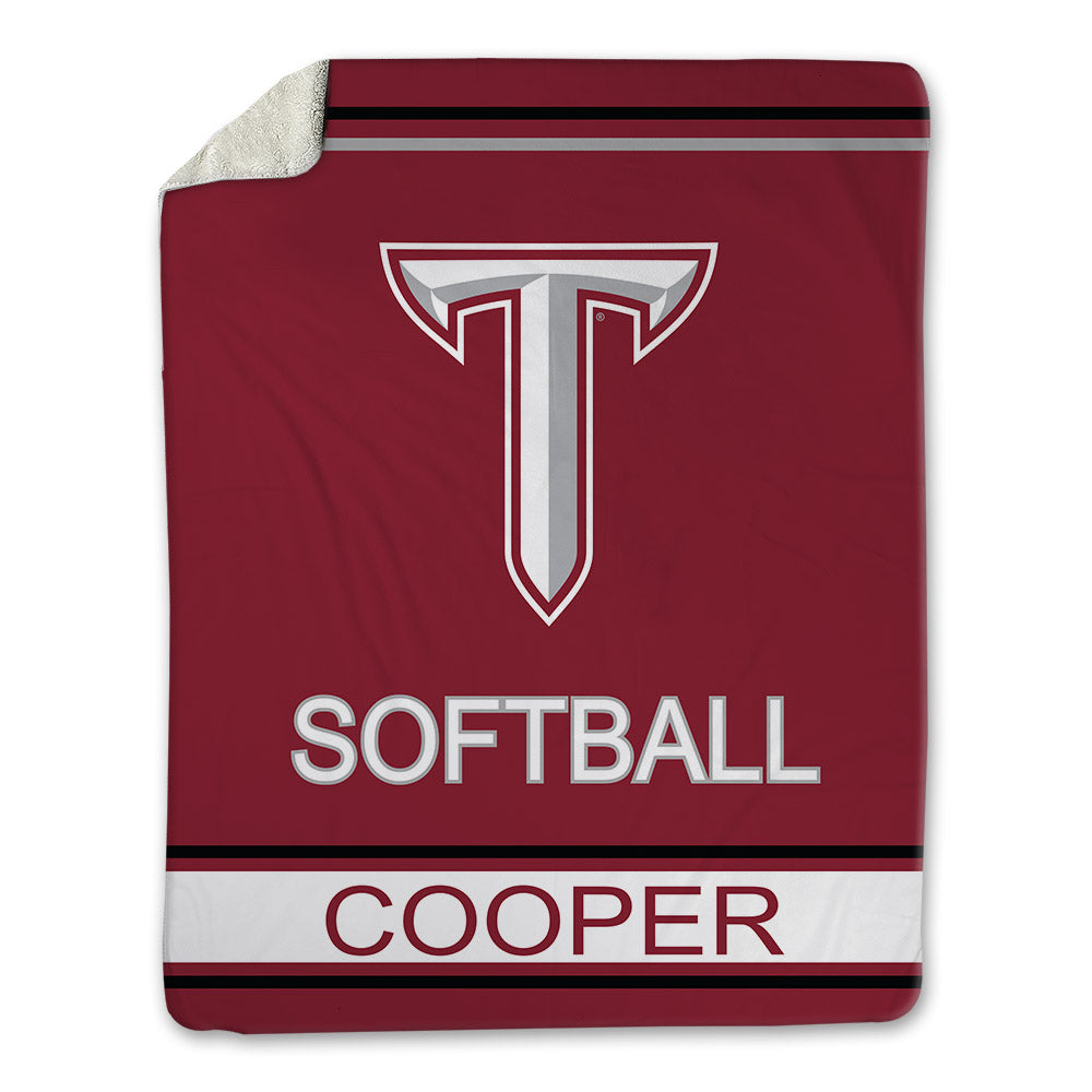 Troy - NCAA Softball : Alivia Cooper - Blanket-0