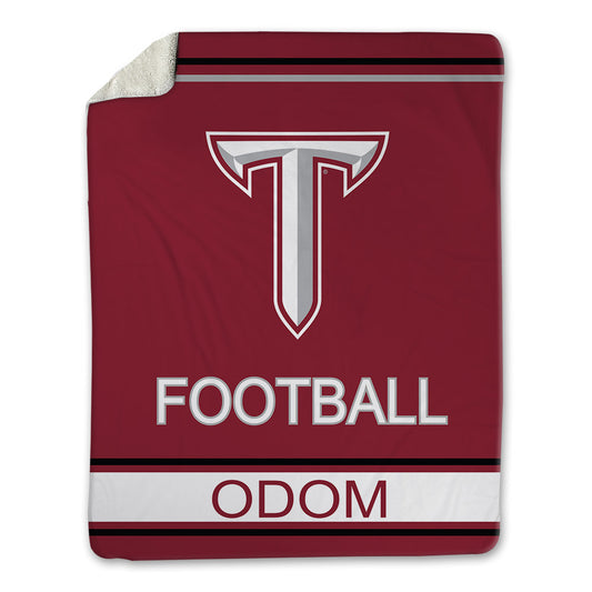 Troy - NCAA Football : Marlin Odom - Blanket-0