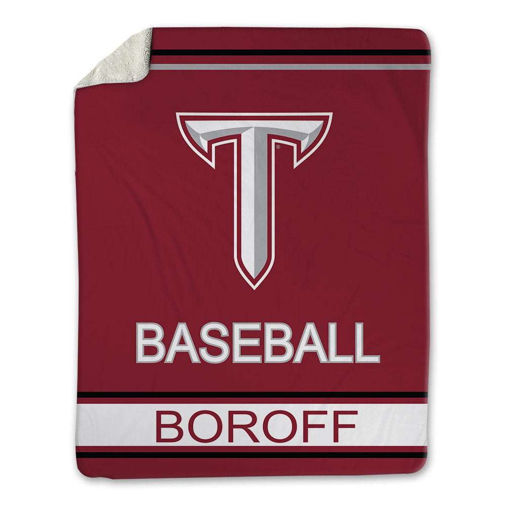 Troy - NCAA Baseball : Jabe Boroff - Blanket-0