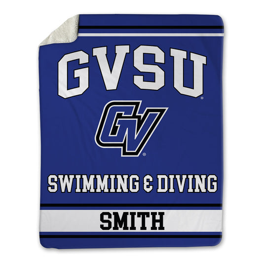 Grand Valley - NCAA Men's Swimming & Diving : Preston Smith - Blanket-0