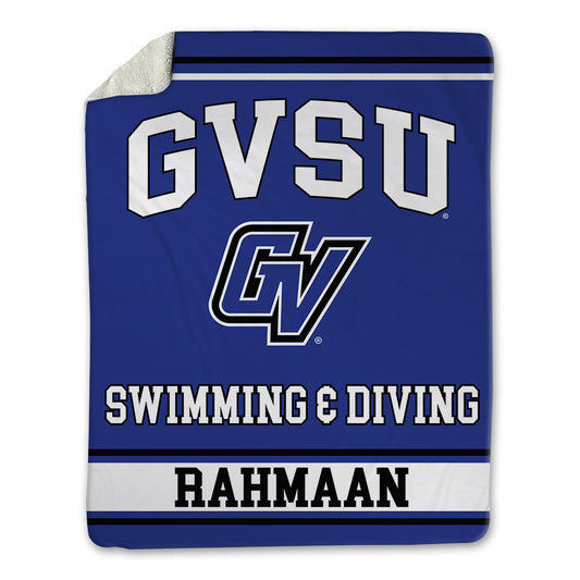 Grand Valley - NCAA Men's Swimming & Diving : Keiran Rahmaan - Blanket-0