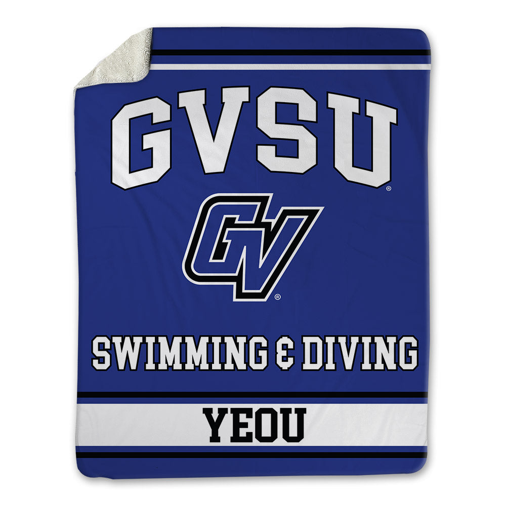 Grand Valley - NCAA Men's Swimming & Diving : Jason Yeou - Blanket-0