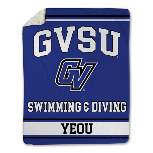 Grand Valley - NCAA Men's Swimming & Diving : Jason Yeou - Blanket-0