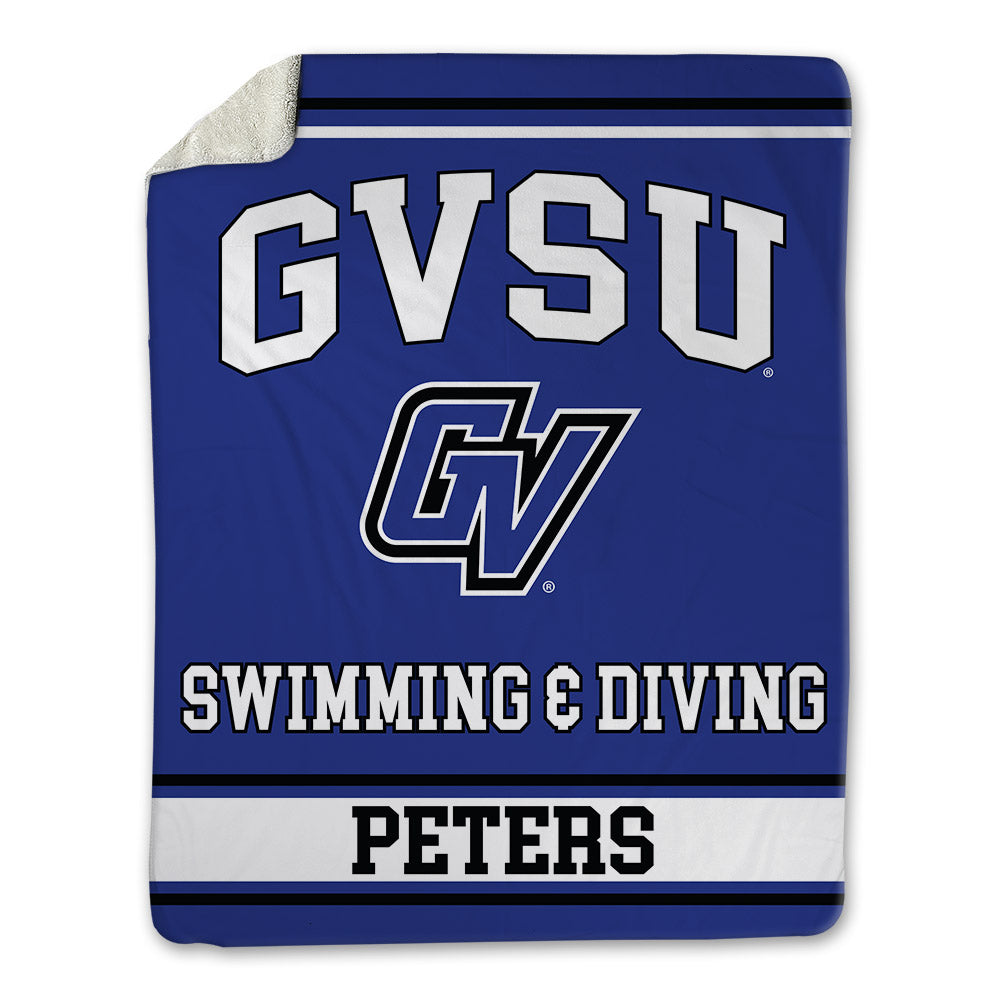 Grand Valley - NCAA Men's Swimming & Diving : Cole Peters - Blanket-0