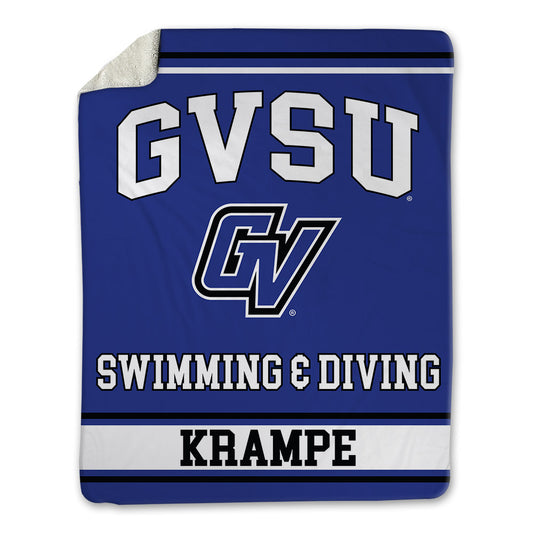 Grand Valley - NCAA Men's Swimming & Diving : Emils Krampe - Blanket-0