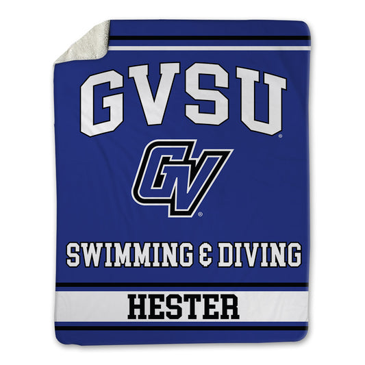 Grand Valley - NCAA Men's Swimming & Diving : Jack Hester - Blanket-0