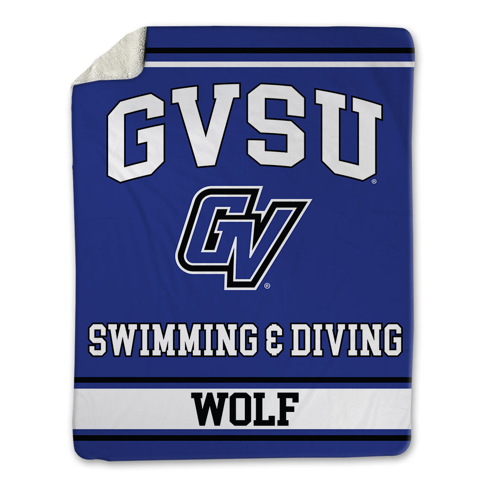 Grand Valley - NCAA Women's Swimming & Diving : Laney Wolf - Blanket-0