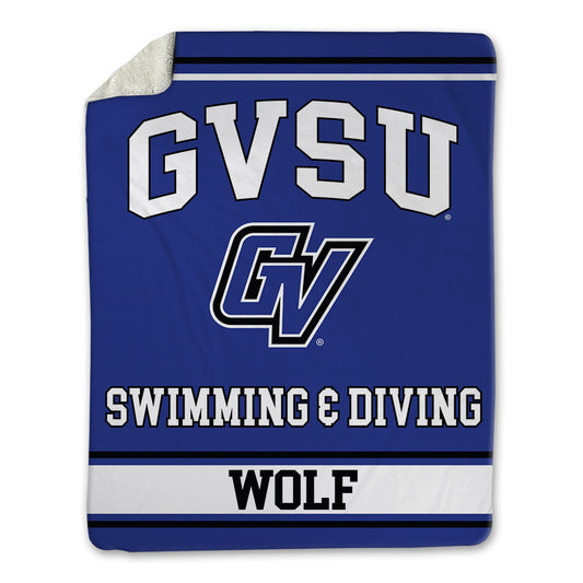 Grand Valley - NCAA Women's Swimming & Diving : Laney Wolf - Blanket-0