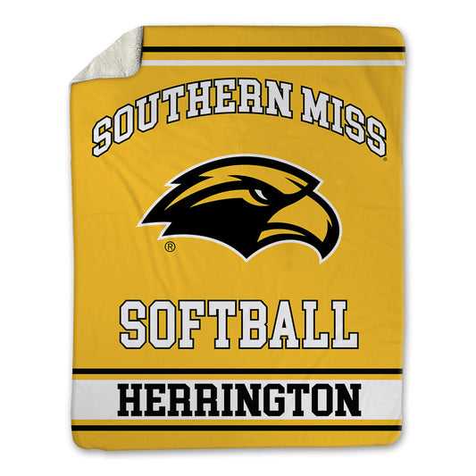 Southern Miss - NCAA Softball : Natalie Herrington - Blanket-0