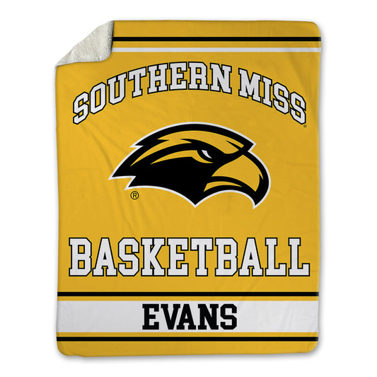 Southern Miss - NCAA Women's Basketball : Je'Mya Evans - Blanket-0