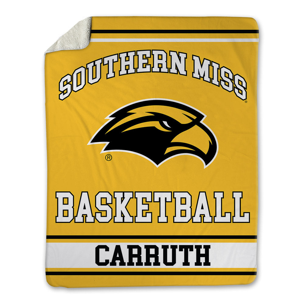 Southern Miss - NCAA Men's Basketball : Brewer Carruth - Blanket-0