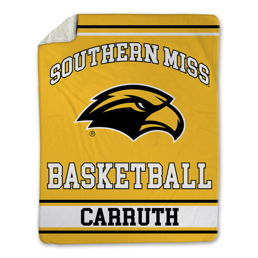 Southern Miss - NCAA Men's Basketball : Brewer Carruth - Blanket-0