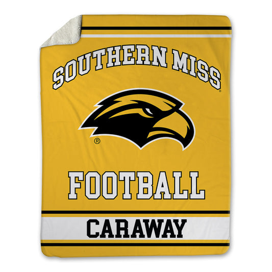 Southern Miss - NCAA Football : Michael Caraway - Blanket-0