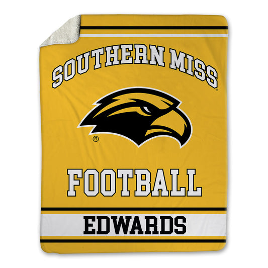 Southern Miss - NCAA Football : Zion Edwards - Blanket-0