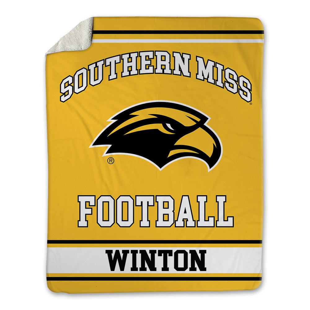 Southern Miss - NCAA Football : Trevor Winton - Blanket-0