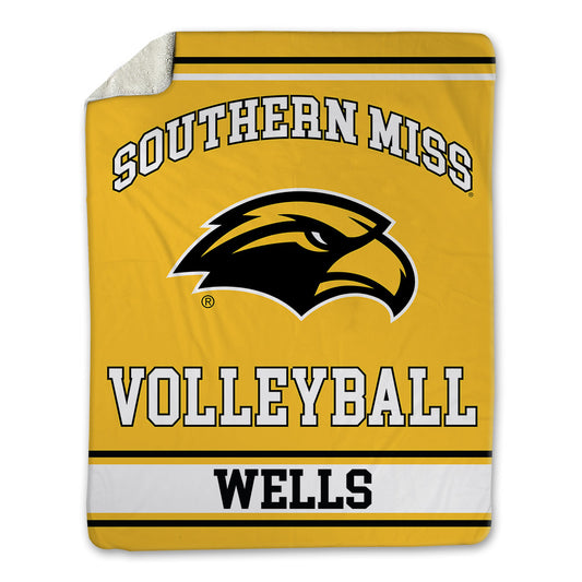Southern Miss - NCAA Women's Volleyball : Diana Wells - Blanket-0