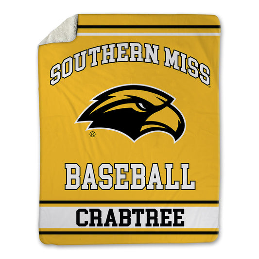 Southern Miss - NCAA Baseball : Thomas Crabtree - Blanket-0