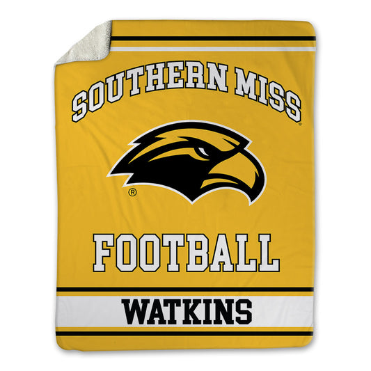 Southern Miss - NCAA Football : Kendrick Watkins - Blanket-0