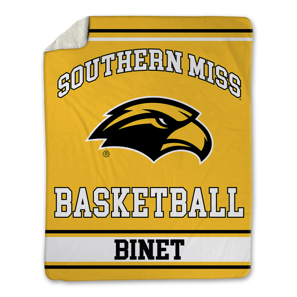 Southern Miss - NCAA Men's Basketball : Djahi Binet - Blanket-0