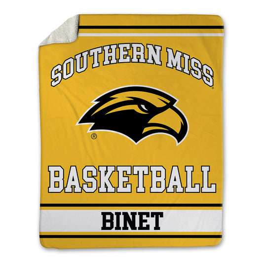 Southern Miss - NCAA Men's Basketball : Djahi Binet - Blanket-0