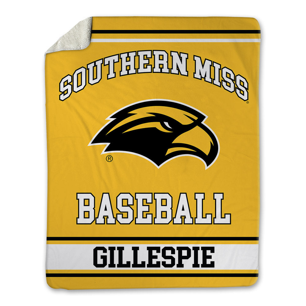 Southern Miss - NCAA Baseball : Davis Gillespie - Blanket-0