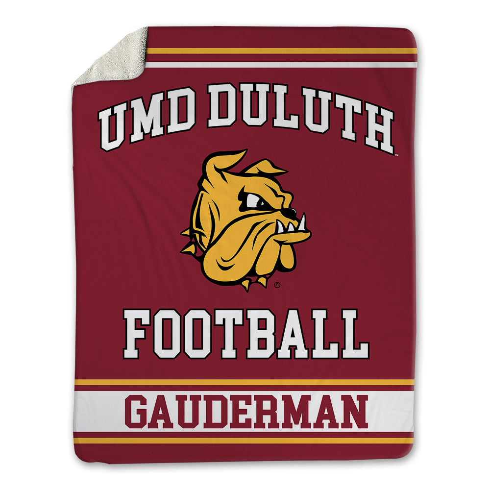 UMN Duluth - NCAA Football : David Gauderman - Blanket-0