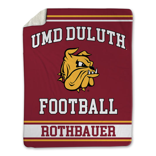 UMN Duluth - NCAA Football : Tanner Rothbauer - Blanket-0
